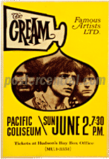 the Cream concert poster